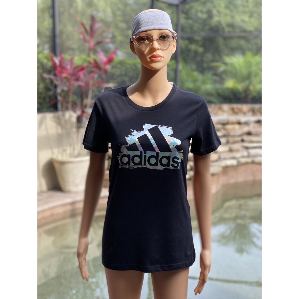 Adidas Women's XS Black Activewear T-Shirt - New with Tags